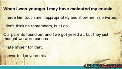 I May Have Been Molested By My Cousin, But I Cant Tell。